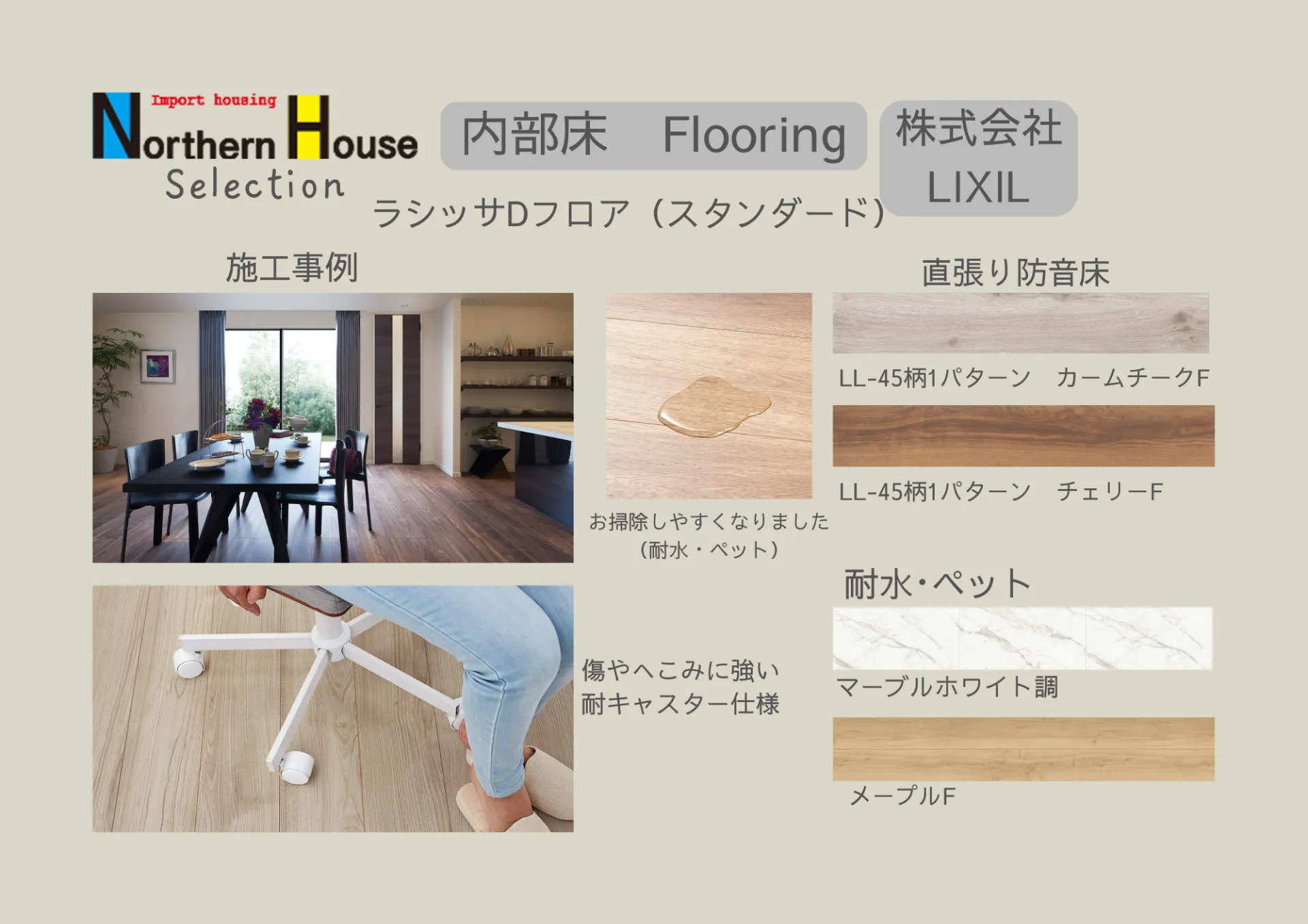 【スタンダート】株式会社LIXIL　ラシッサDフロア